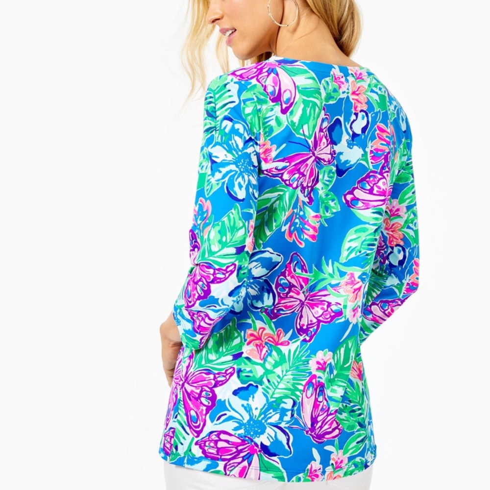 Lilly Pulitzer UPF 50 ChillyLilly Karina Tunic  XS - Picture 2 of 9
